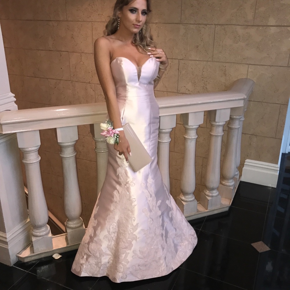 Blush pink evening gown!